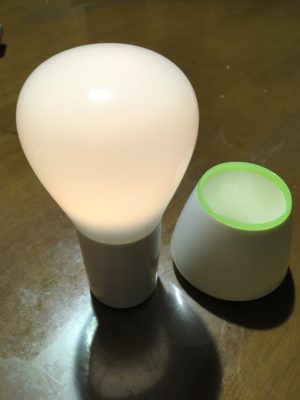 オーム電機のLEDプッシュライトのおすすめのポジションは非常灯+読書灯