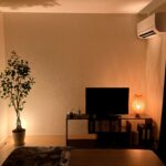 竹の編み目から漏れる光が美しいIKEAのBÖJA (ベイヤ)はお部屋のアクセントにもなる